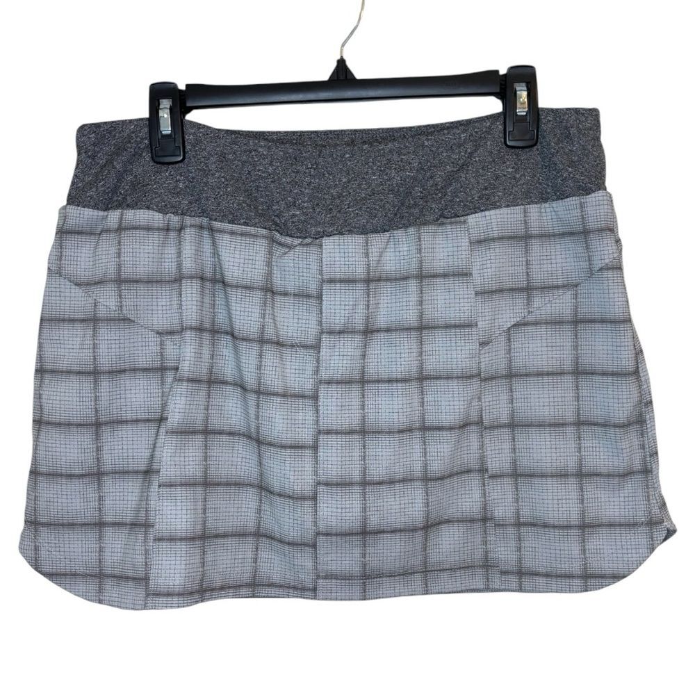 Mondetta Gray Plaid Skort